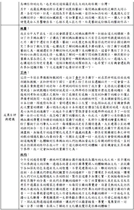 課程成果-2