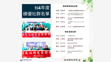 114年度教師成長社群暨師生互動社群成果發表會【計畫A】圖片(另開新視窗)