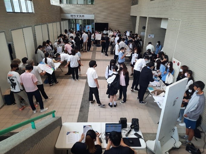 競賽會場於國際會議廳外走廊